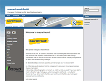 Tablet Screenshot of maurerfreund.com